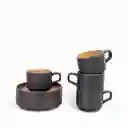 Set Pocillo y Plato Dolce 250 mL Ambiente Gourmet