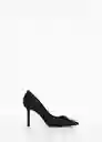 Zapatos Dona Negro Talla 39 Mujer Mango