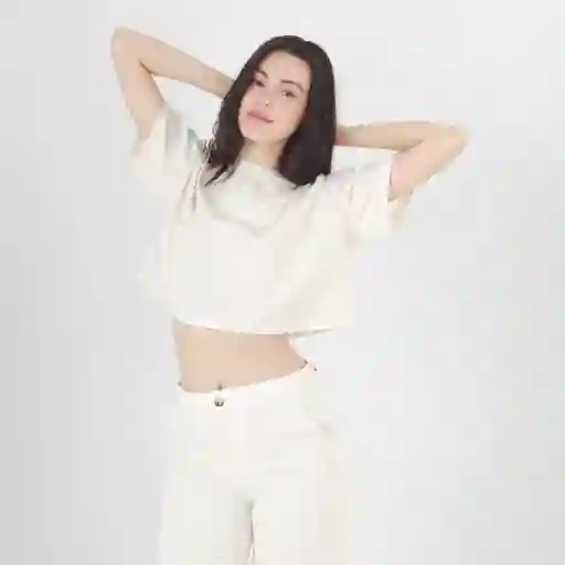 Cuello Redondo Manga Corta Blanco Talla M 720144