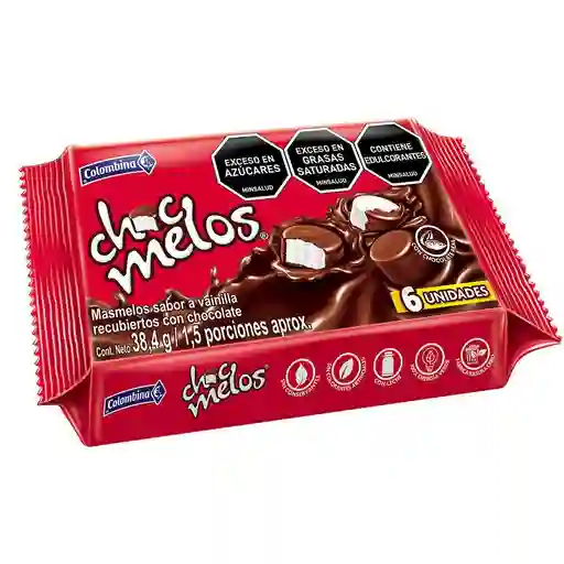 Masmelos Chocmelos Cubiertos de Chocolate (38.4 Gr)
