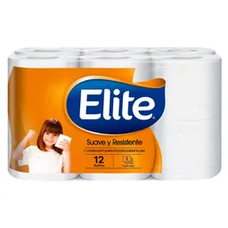 Papel Higienico Elite Suave 12 Rollos X 24 Metros