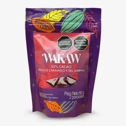 Wakaw Trozo de Chocolate Con Café y Sal Marina