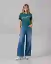 Camiseta Mujer Verde Cicada Ultraoscuro Talla M 38242 Rifle