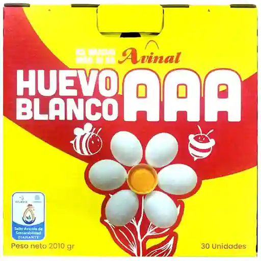 Huevo Aaa Blanco*30 Maletin Avinal