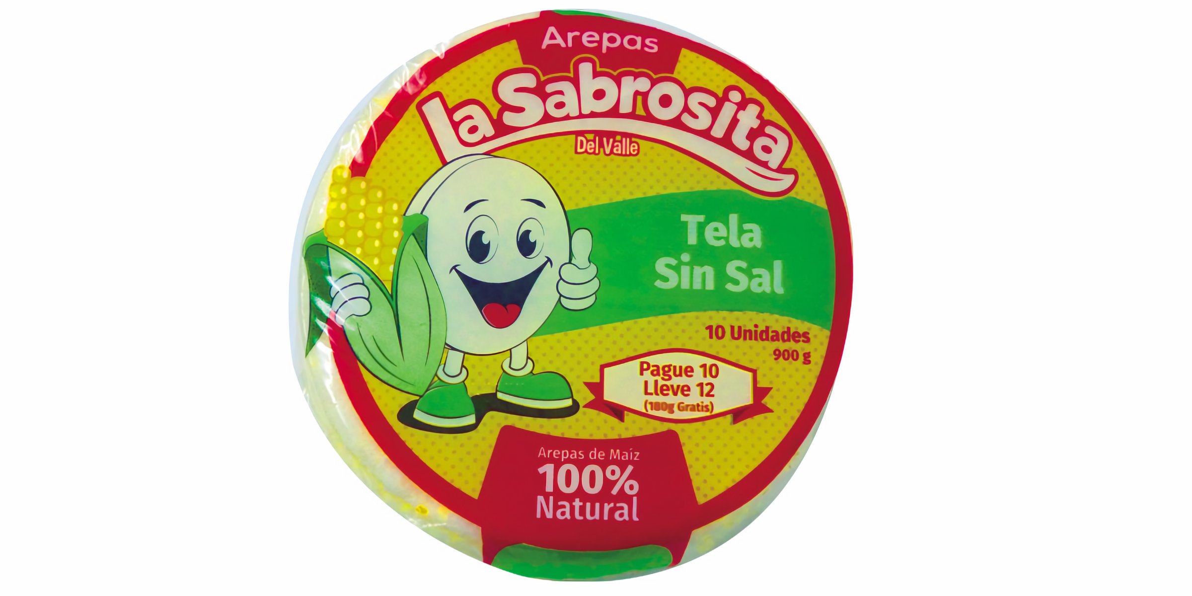 La Sabrosita Arepas sin Sal 1080 g