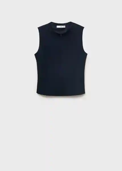 Top Brin Navy Talla M Mujer Mango