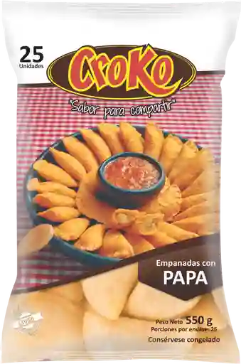 Empanada Con Papa Croko X25 *550gr