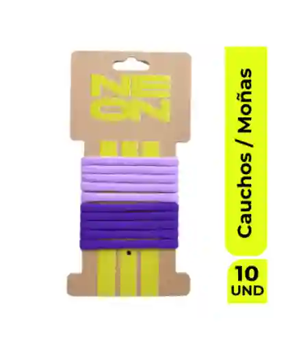 Neon Elastics Moña Caucho Moradas