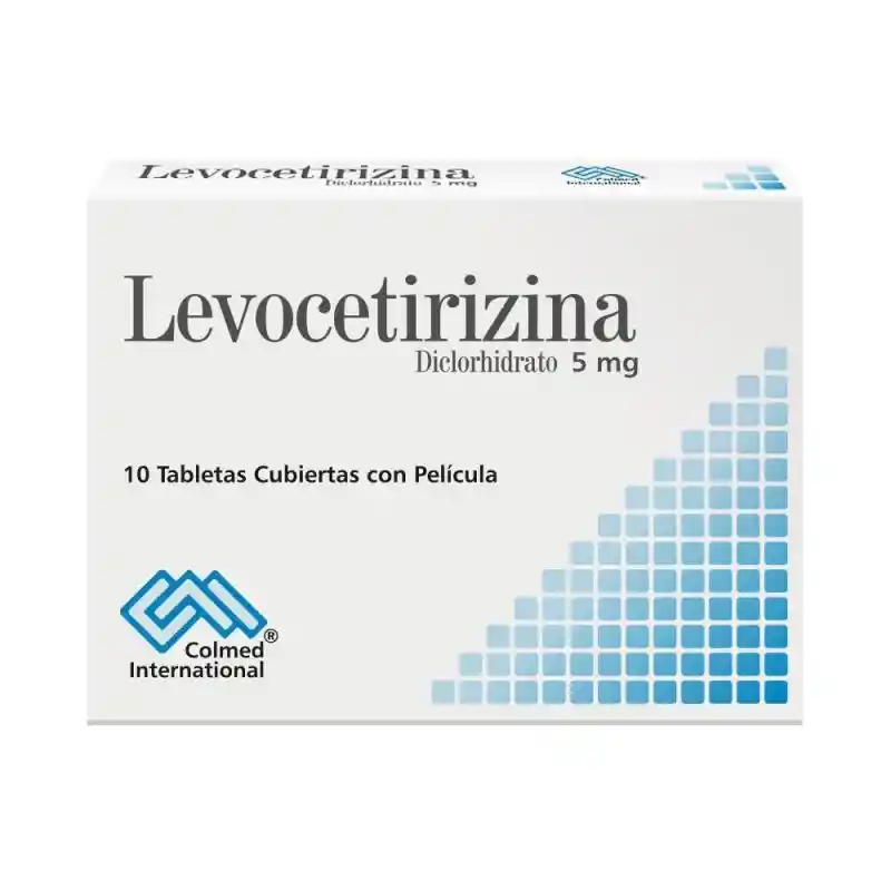 Levocetirizina Colmed Diclorhidrato (5 mg) 10 Tabletas