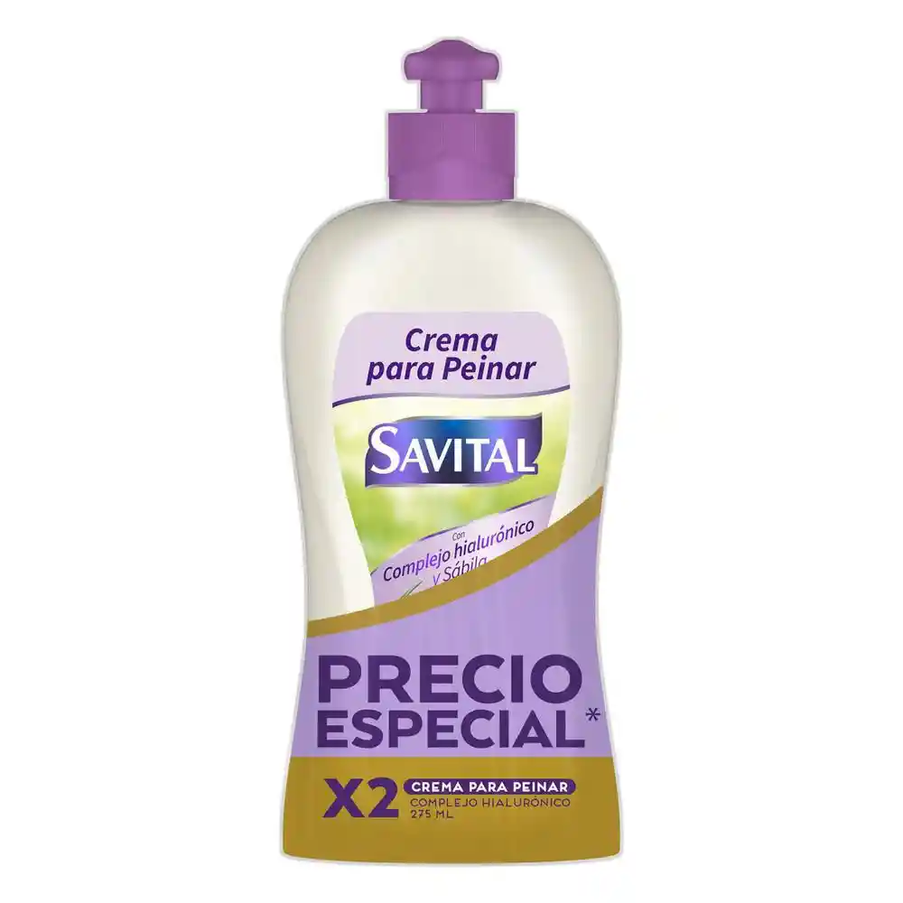 Savital Crema Peinar con Complejo Hialurónico y Sábila