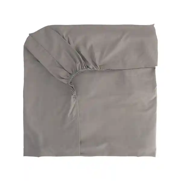 Sábana Bajera 144h King Xl Gris Medio Diseño 0118