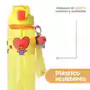 Botella Con Correa Funda Tata Serie Amarillo 800 mL Bt21 Miniso