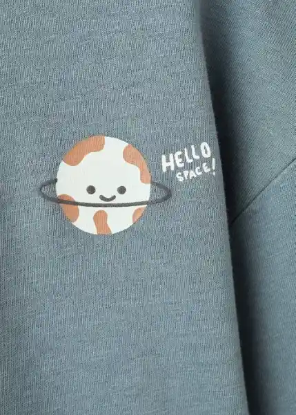 Camiseta Space Agua Talla 71 Niños Mango