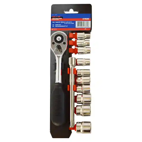 Discover Kit Ratchet 3/8 Copas 8 a + Extensión 6