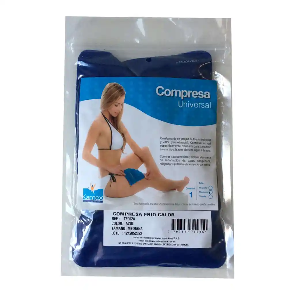 Compresa Frio Calor Mediana Azul Ref.tf002a Kamex