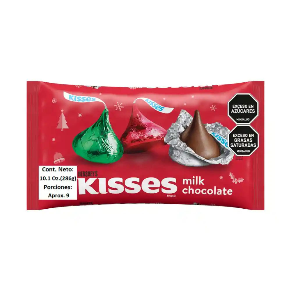 Chocolate Hersheys Kisses Navidad (286 Gr)
