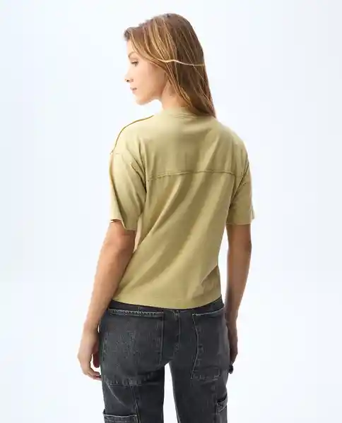 Camiseta Mujer Caqui Talla M 601G000_CAQ150719 Americanino