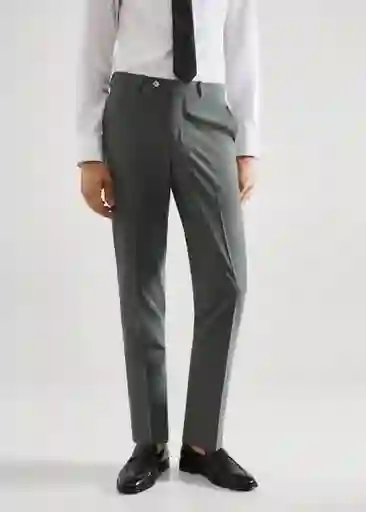 Pantalón Breda Verde Talla 48 Hombre Mango