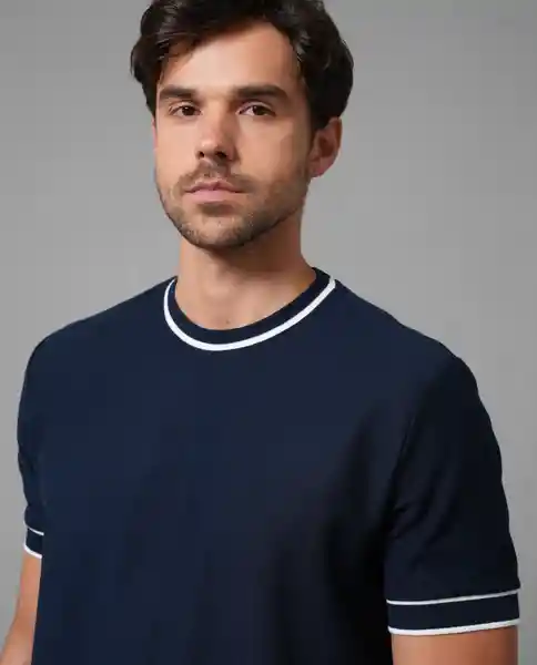 Camiseta Hombre Azul Talla S 109G109_AZU193933 Rifle