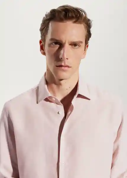 Camisa Sicilia Rosa Talla XL Hombre Mango