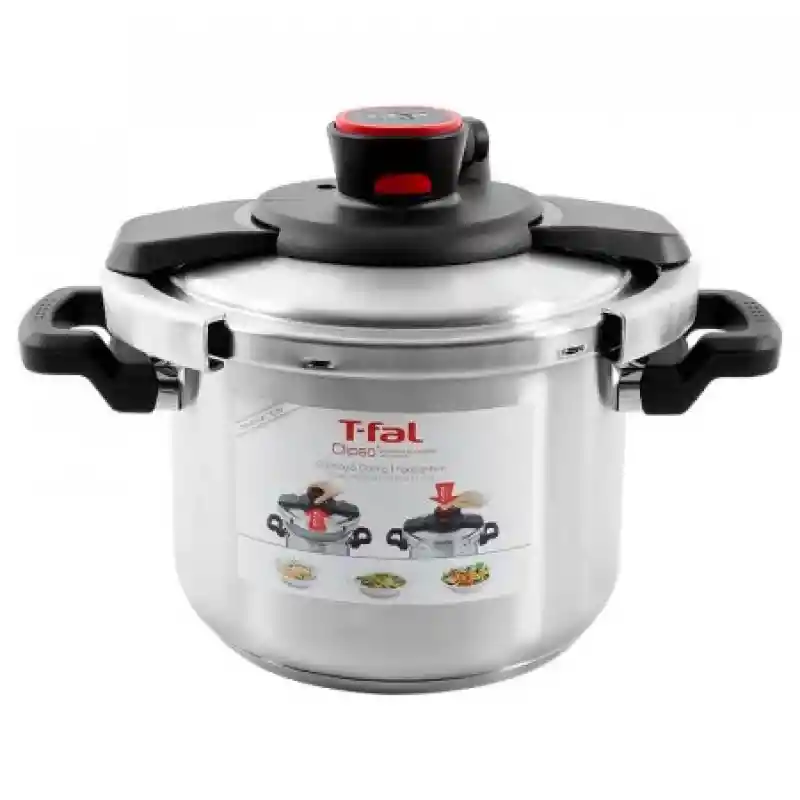 T-Fal Olla a Presión Acero Inoxidable 7114000369 6 L