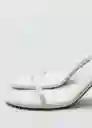 Sandalias Flo Blanco Talla 37 Mujer Mango