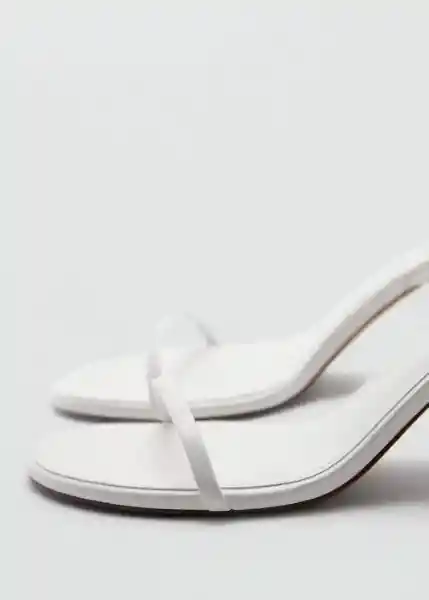 Sandalias Flo Blanco Talla 37 Mujer Mango