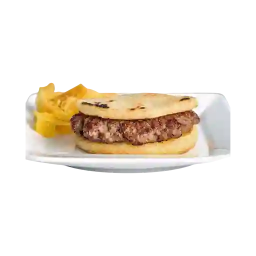 Arepa con Carne y Queso