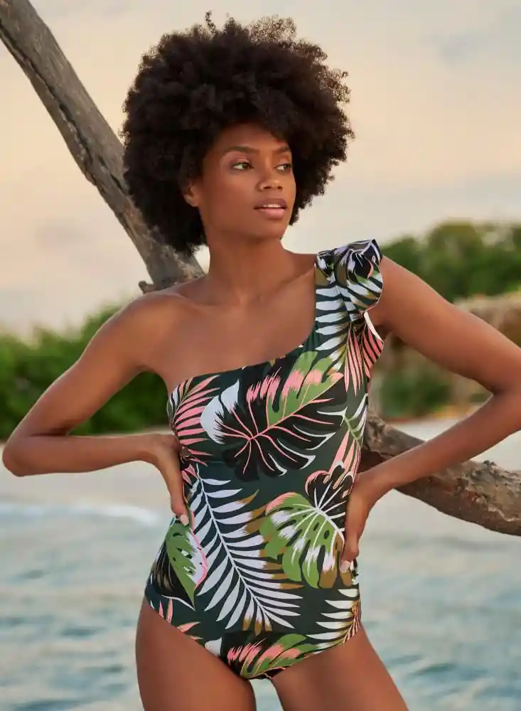 Vestido de Baño Entero S-verde