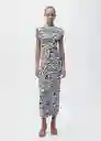 Vestido Irma Negro Talla M Mujer Mango
