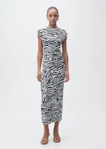 Vestido Irma Negro Talla M Mujer Mango