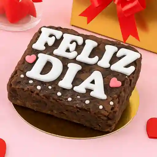 Caja de brownie x1 feliz dia