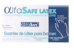 Alfa Safe Guantes de Látex Talla M