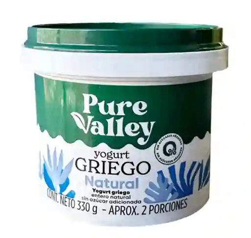 Pure Valley Yogurt Griego Azúcar 0%
