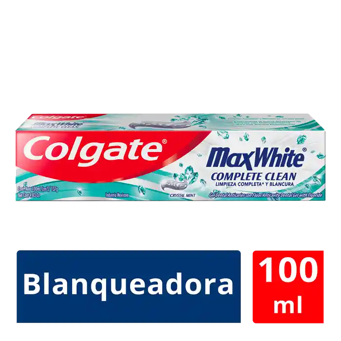Colgate Pasta Dental Max White Complete Clean Crystal 100 Ml