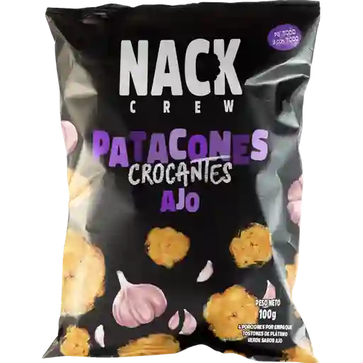 Nack Crew Patacones Crocantes Sabor Ajo