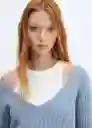 Jersey Bateman Azul Talla S Mujer Mango