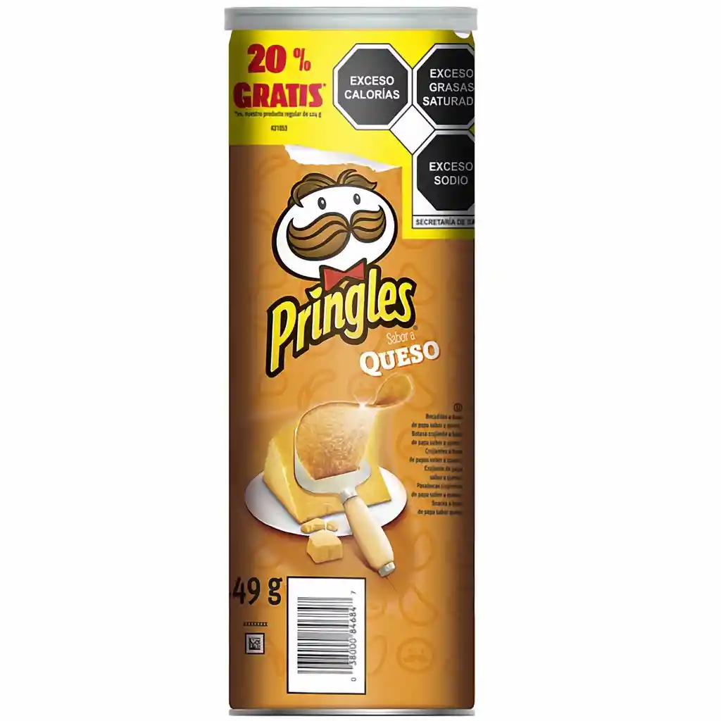 Pringles Snack Papas Queso