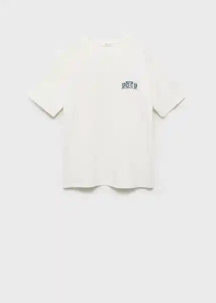 Camiseta Sauce Offwhite Talla 22 Niños Mango