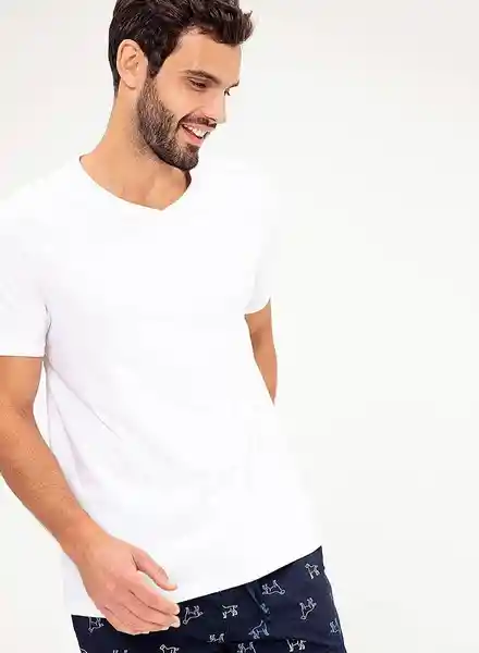 Gef Camisilla Hombre Blanco Talla L