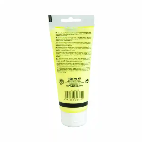 Pébéo Pintura Acrylic Studio Amarillo Flúor 100 mL