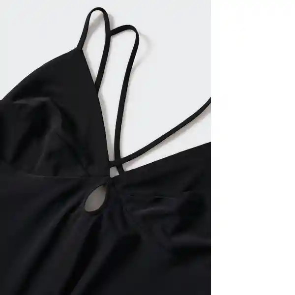 Vestido Lucita Negro Talla S Mujer Mango