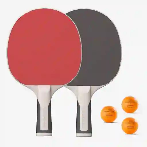Set De Raquetas De Ping-pong Resistentes + 3 Bolas - Set Ppr 500