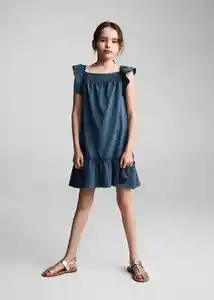 Vestido Emma Navy Talla 12 Niñas Mango