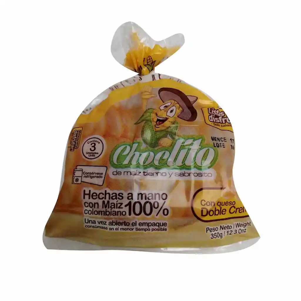 Choclito Arepa de Maíz Con Queso Doble Crema