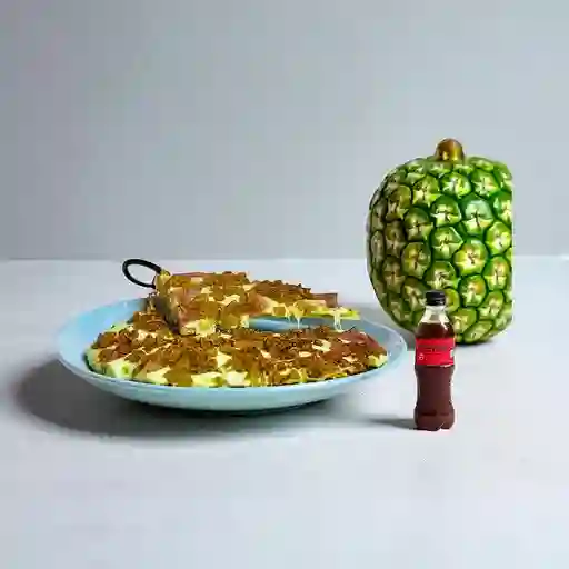 Combo Pizza Hawaiana X4 + Coca Cola Sin Azúcar 400 ml