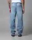 Jean Baggy Hombre Azul Denim Medio T 36 48470 Rifle