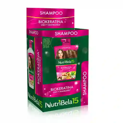 Shampoo Nutribela Biokeratina X 12 Sobres C/u