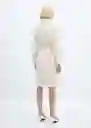 Abrigo Cuco Crudo Talla 18 Mujer Mango