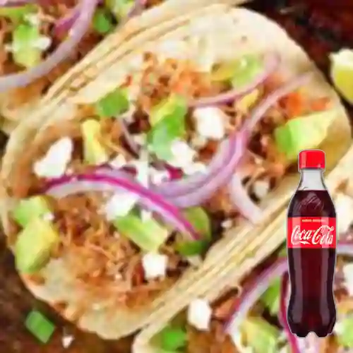 Combo Taco Pollo 1 + Coca-Cola Sabor Original 400 ml